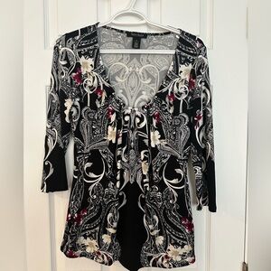 WHBM floral blouse